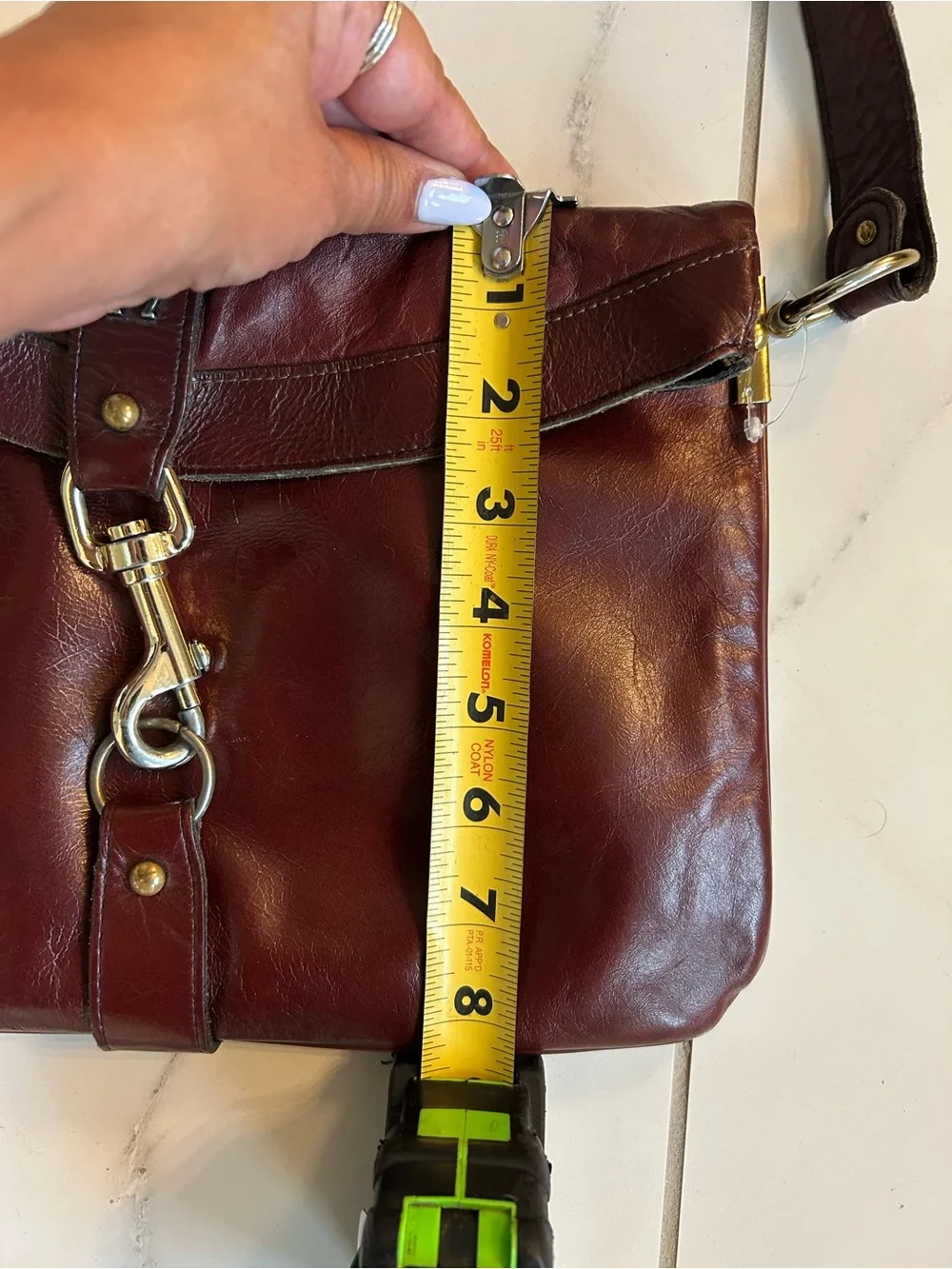 Vintage  70s Handmade Etienne Aigner in Oxblood Tone Leather